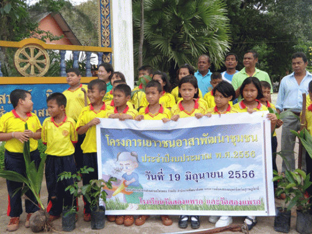โครงการเยาวชนอาสาพัฒนาชุมชน ประจำปี 2556
