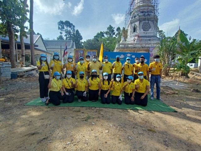 กิจกรรมจิตอาสาเก็บขยะและทำความสะอาดบริเวณวัดถ้ำหอมธรรมาราม หมู่ที่ 4